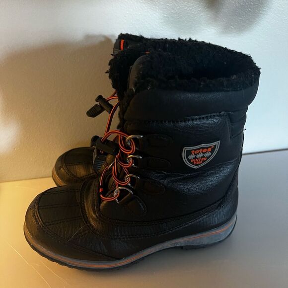 3M Thinsulate Black Kids Rain & Snow Boots - Picture 9 of 11